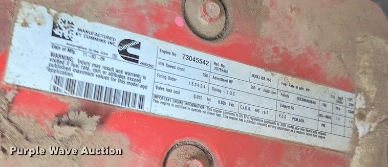 image for item DU7791 2010 Ford F750 vacuum truck