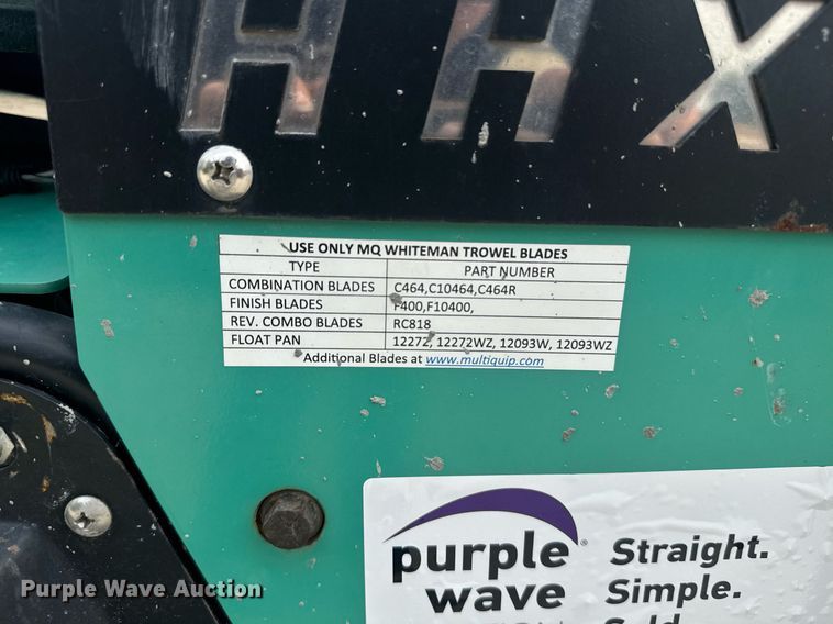 image for item DU7807 Whiteman HHXDF5 power trowel