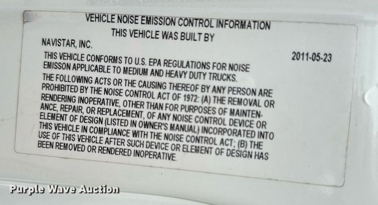 image for item DU9814 2012 International 4300 water truck