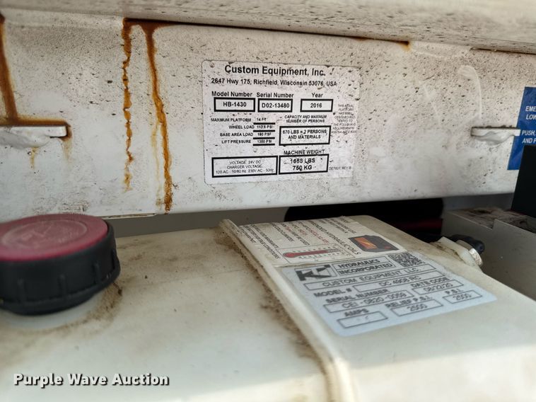 image for item DV2718 2016 HY-BRID 1430 scissor lift