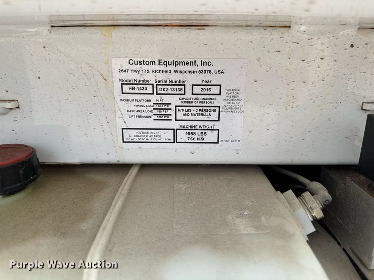 image for item DV2719 2016 HY-BRID 1430 scissor lift