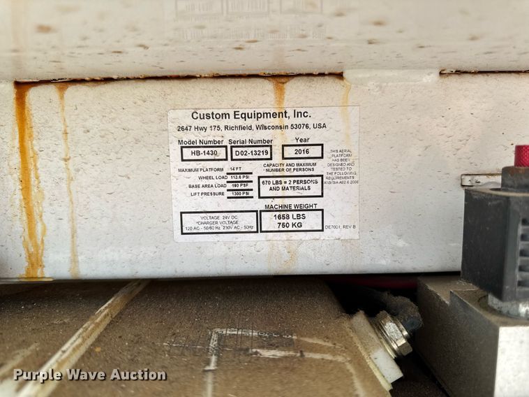 image for item DV2725 2016 HY-BRID 1430 scissor lift