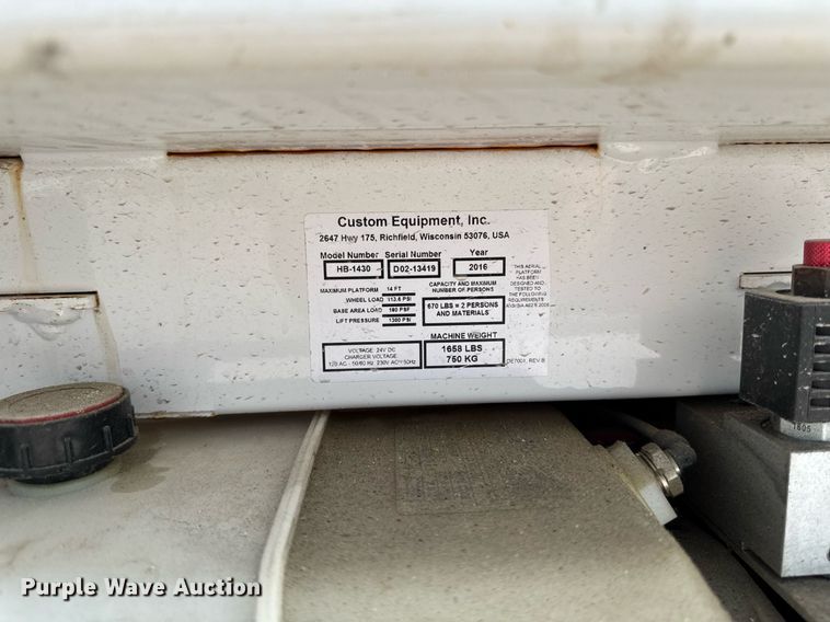 image for item DV2731 2016 HY-BRID 1430 scissor lift