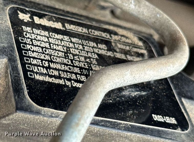 image for item DV4110 2019 Bobcat T595 tracked skid steer loader