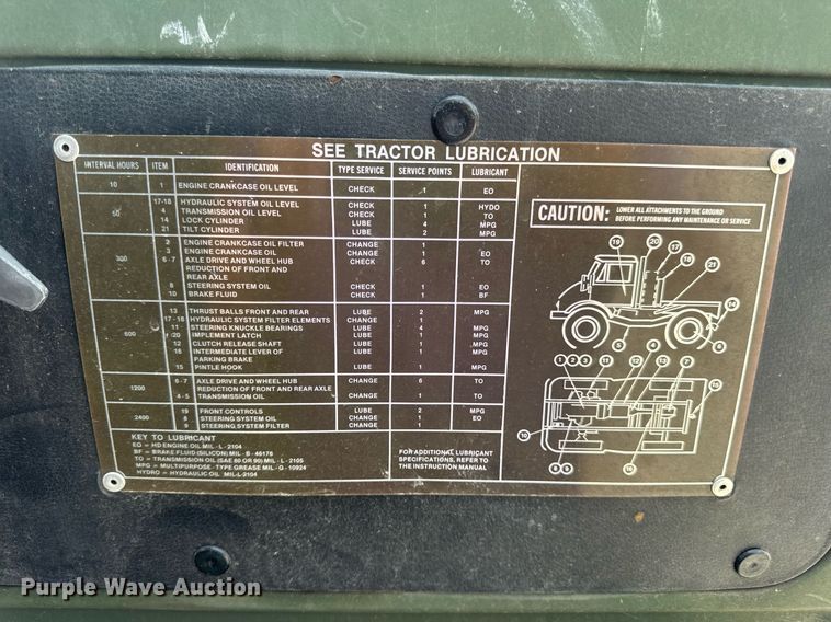image for item DV4131 1987 Freightliner UC03JL Unimog emplacement excavator