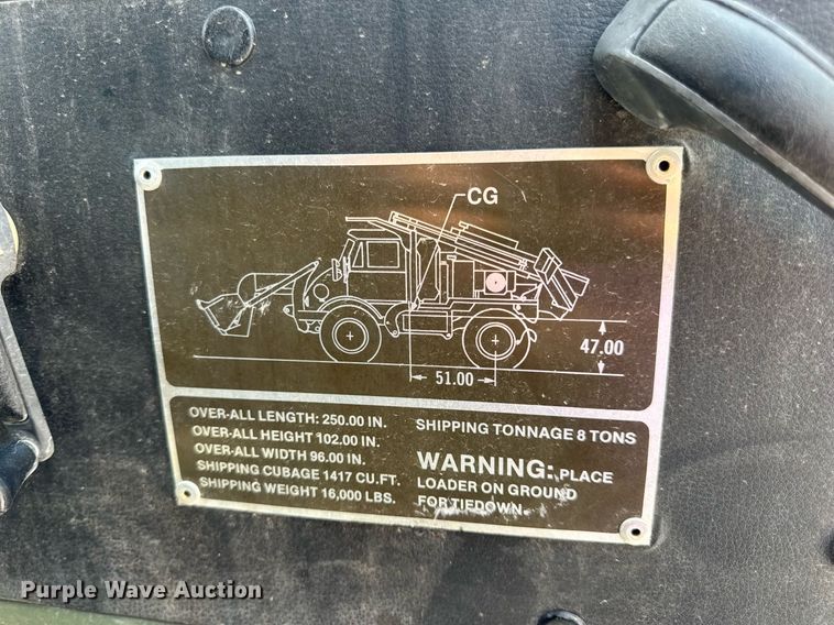 image for item DV4131 1987 Freightliner UC03JL Unimog emplacement excavator