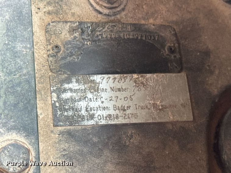 image for item DV4131 1987 Freightliner UC03JL Unimog emplacement excavator