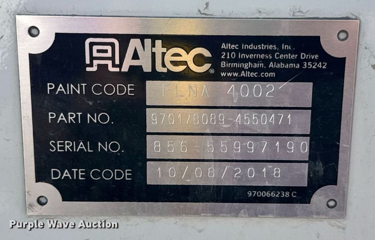 image for item DV4170 2018 Dodge Ram 5500HD bucket truck