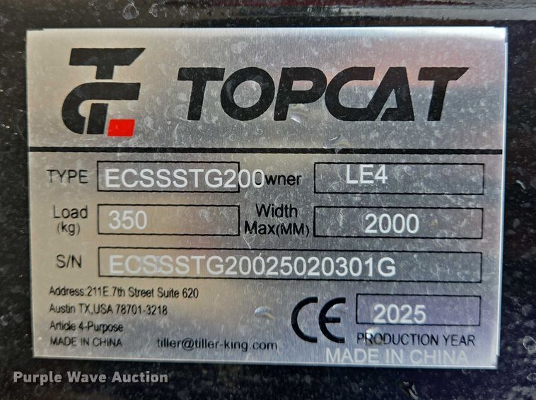 image for item DW7040 AGT ECSSSTG200 skid steer stump grinder