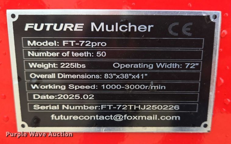 image for item DW7041 Future FT-72pro skid steer mulcher