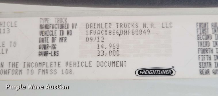 image for item DX6995 2013 Freightliner M2 bucket truck