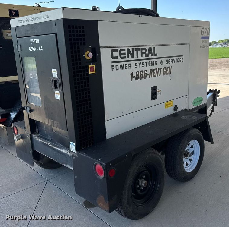 image for item DX8992 2012 Doosan G70WJD-2A-T3 generator