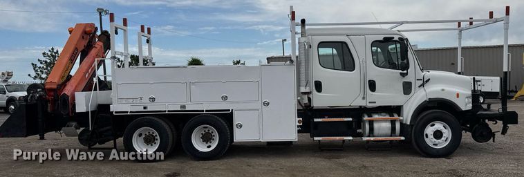 image for item DY0021 2007 Freightliner Business Class M2 Crew Cab crane truck