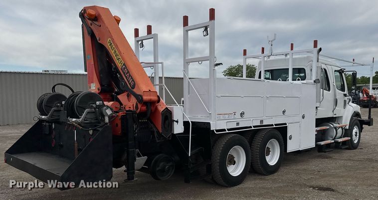 image for item DY0021 2007 Freightliner Business Class M2 Crew Cab crane truck