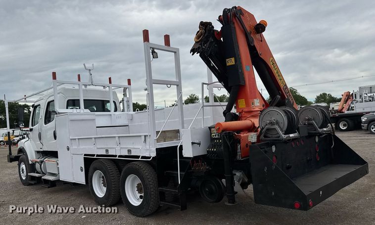 image for item DY0021 2007 Freightliner Business Class M2 Crew Cab crane truck