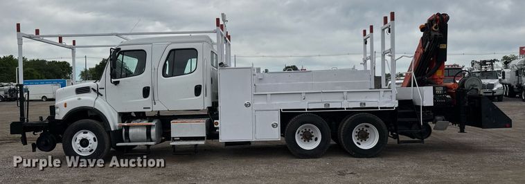 image for item DY0021 2007 Freightliner Business Class M2 Crew Cab crane truck