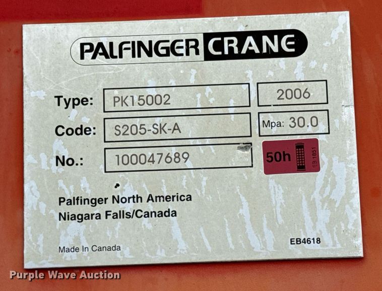 image for item DY0021 2007 Freightliner Business Class M2 Crew Cab crane truck