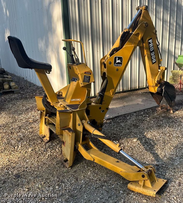 image for item DY0131 John Deere Pro 900 SSL skid steer backhoe