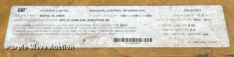 image for item DY0161 2011 Caterpillar 740B articulated haul truck