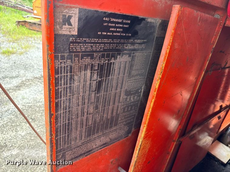 image for item DY0172 1976 Koehring 440 crane