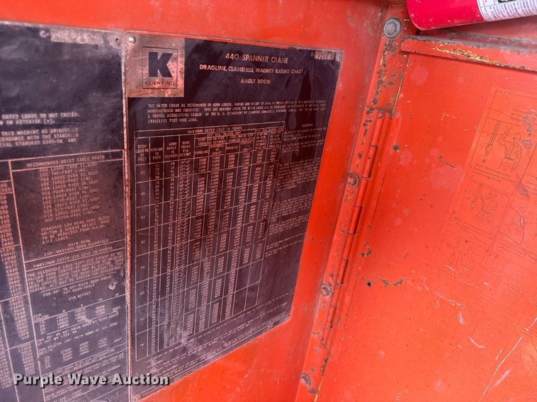 image for item DY0172 1976 Koehring 440 crane