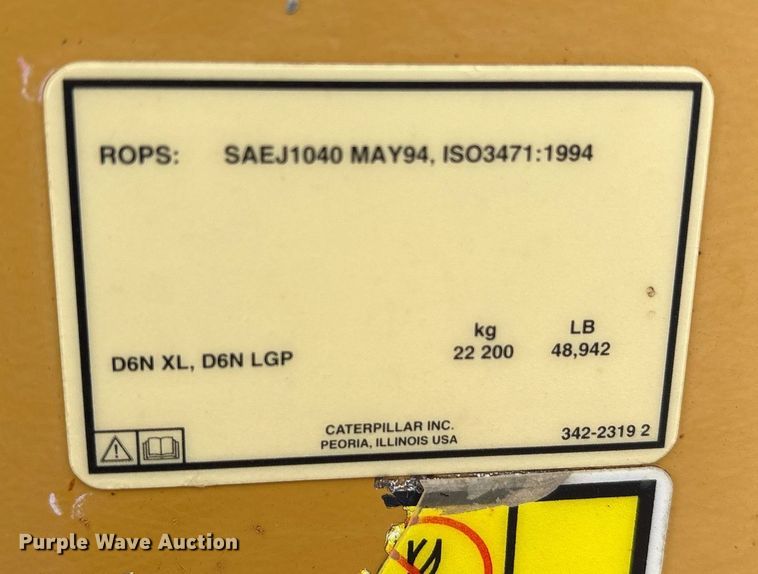 image for item DY0579 2017 Caterpillar D6N LGP dozer