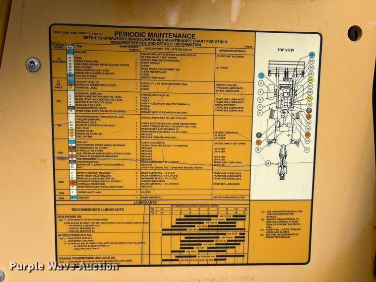 image for item DY0594 2014 John Deere 310SK backhoe