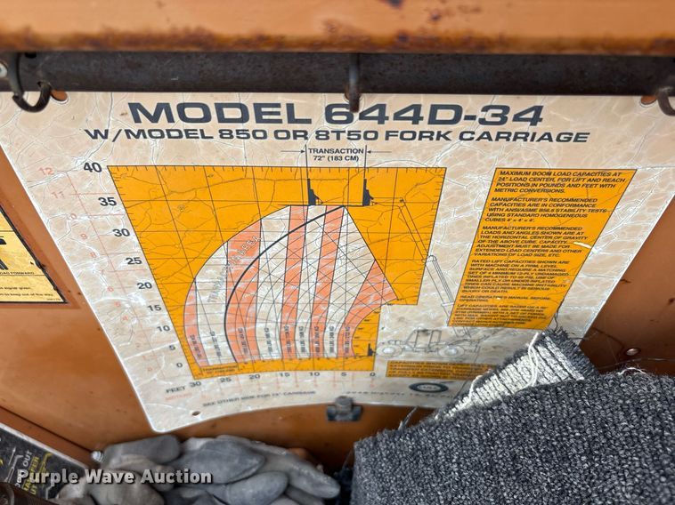 image for item DY2522 Lull 644D-34 telehandler