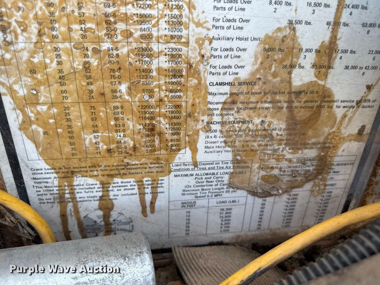 image for item DZ8496 1973 Bucyrus Erie 45C crane