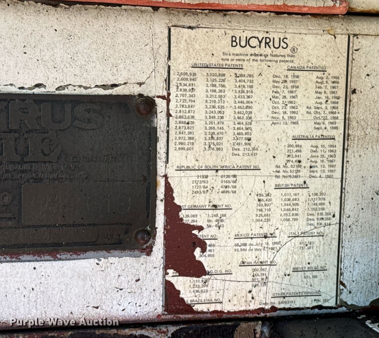 image for item DZ8496 1973 Bucyrus Erie 45C crane