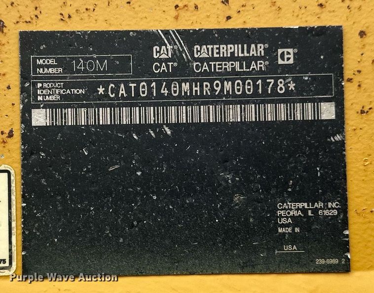 image for item EB2619 2012 Caterpillar 140M2 motor grader