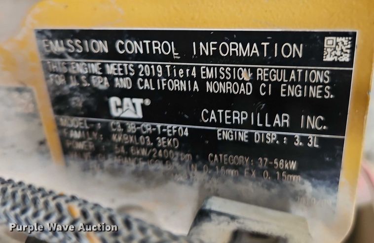 image for item EB8099 2020 Caterpillar 259D3 tracked skid steer loader