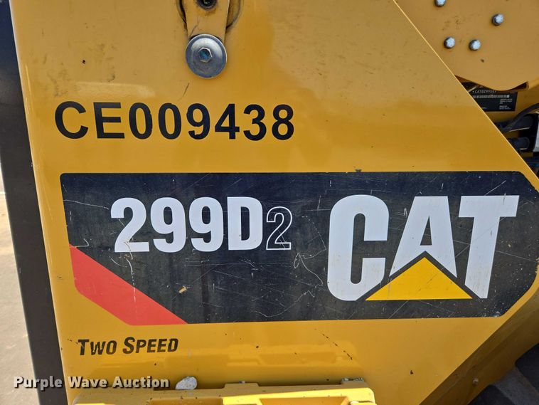 image for item EC1037 2018 Caterpillar 299D2 tracked skid steer loader