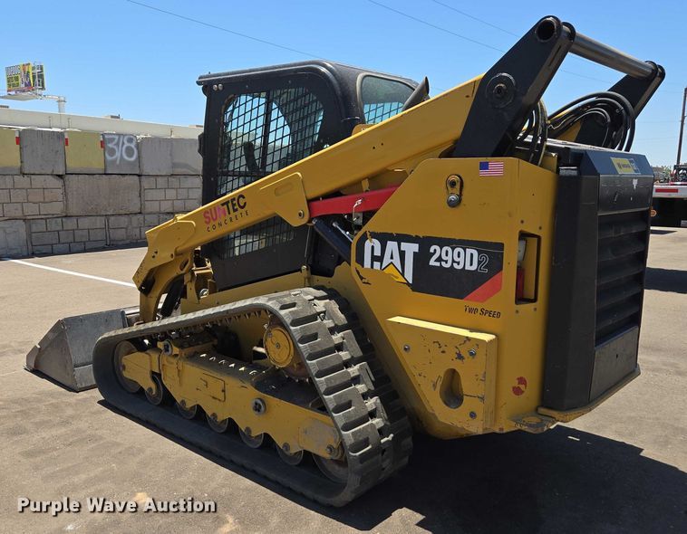 image for item EC1039 2018 Caterpillar 299D2 tracked skid steer loader