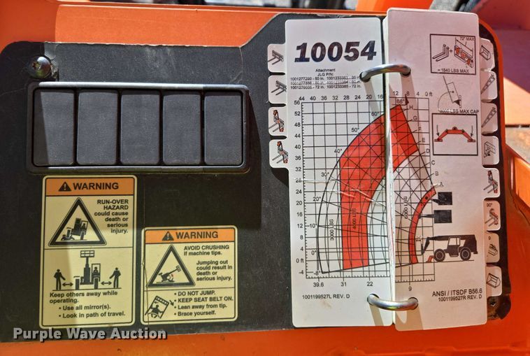 image for item EC1043 2017 JLG 10054 telehandler