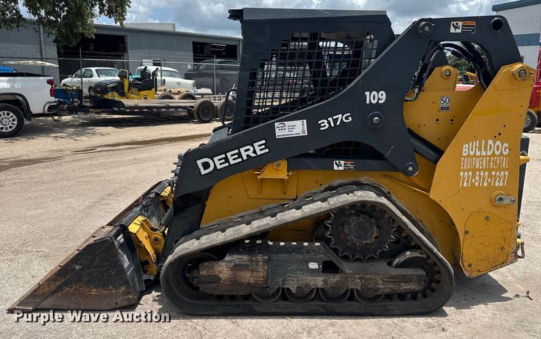 image for item EC3638 2020 John Deere 317G tracked skid steer loader
