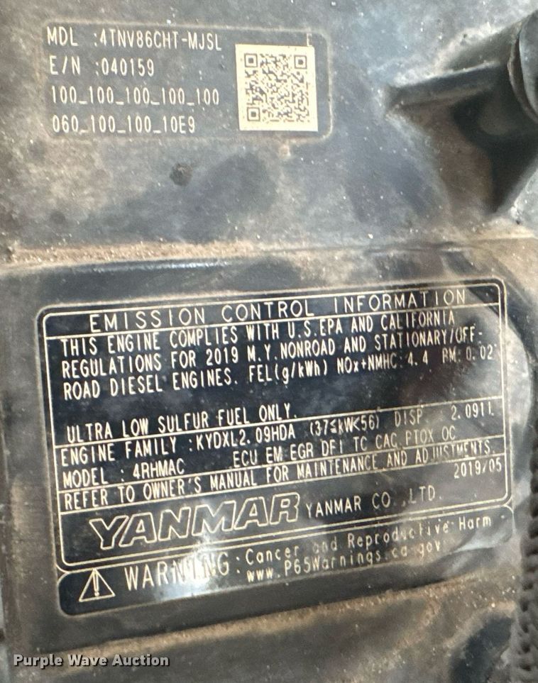 image for item EC3639 2019 John Deere 317G tracked skid steer loader