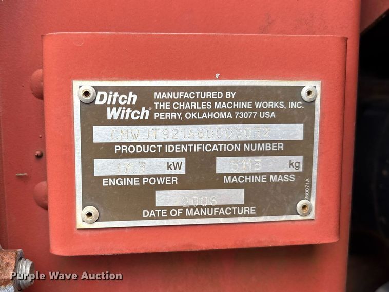 image for item EC3654 2006 Ditch Witch JT921 directional boring unit