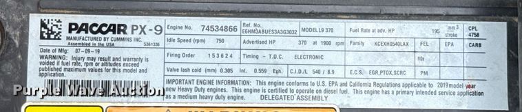 image for item ED5668 2020 Peterbilt 348 dump truck