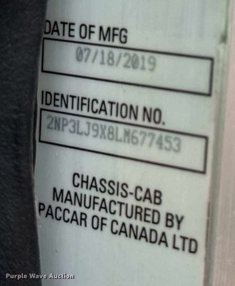 image for item ED5668 2020 Peterbilt 348 dump truck