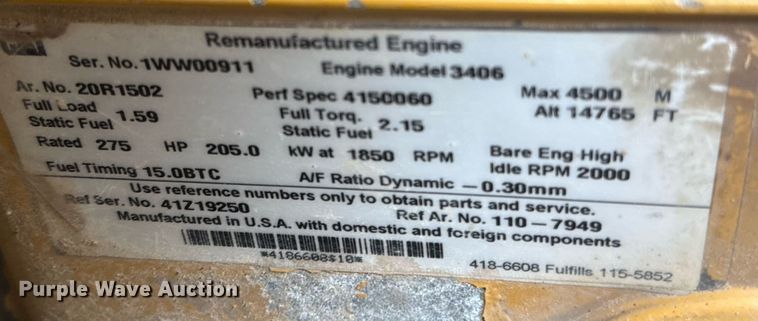 image for item ED5707 1988 Caterpillar  D8N dozer