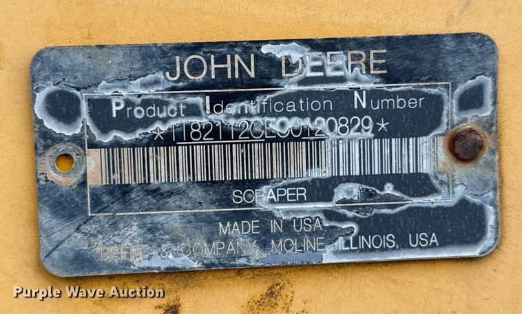 image for item ED5710 John Deere 2112C scraper