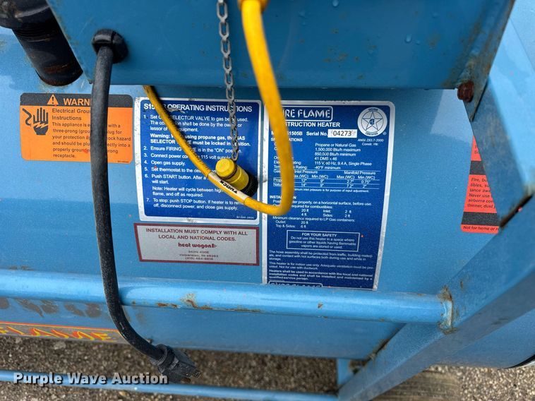 image for item EF2025 (6) Sure Flame S1505B heaters