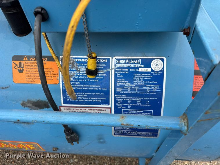 image for item EF2026 (8) Sure Flame S1505B heaters