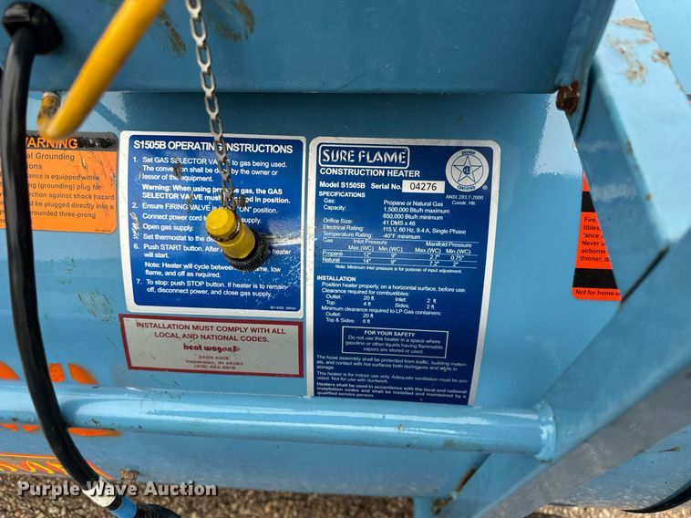 image for item EF2027 (8) Sure Flame S1505B heaters