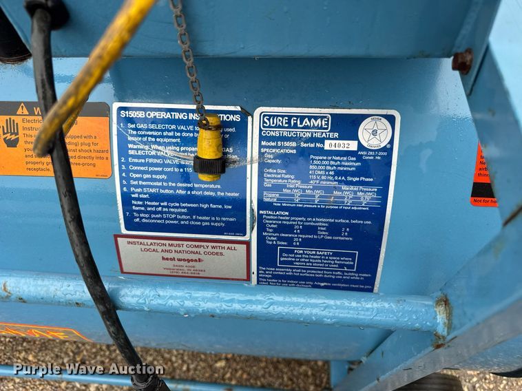 image for item EF2027 (8) Sure Flame S1505B heaters