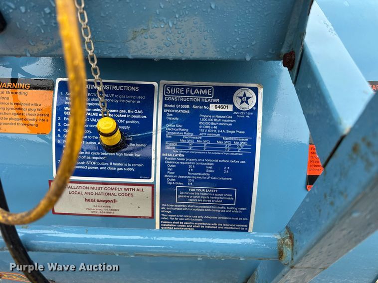 image for item EF2028 (8) Sure Flame S1505B heaters