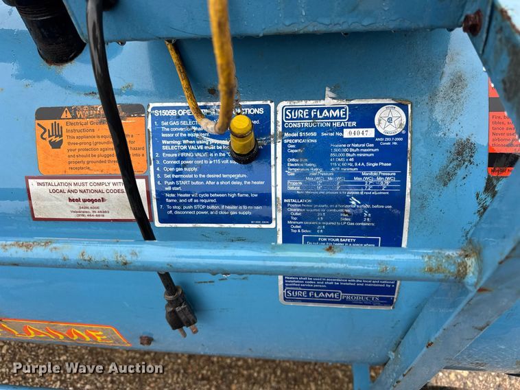 image for item EF2028 (8) Sure Flame S1505B heaters