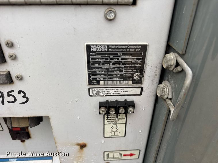 image for item EF2030 Wacker Neuson G25 generator