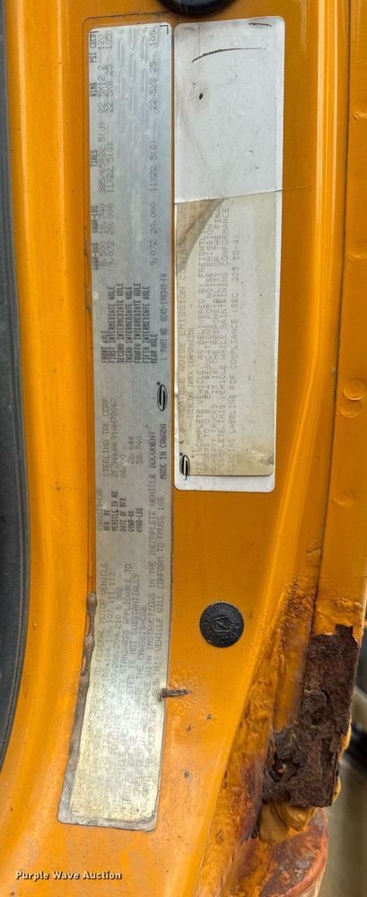 image for item EF2034 2001 Sterling L-Line dump truck